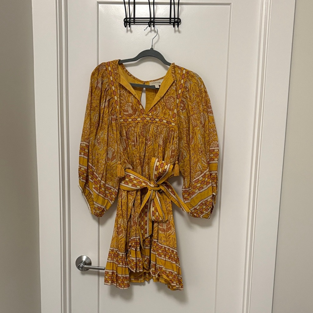 Cleobella Mustard Floral Dress